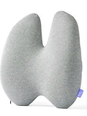 Cushion Lab Extra Dense Memory Foam Lumbar Back Pillow Gray Ergonomic Support